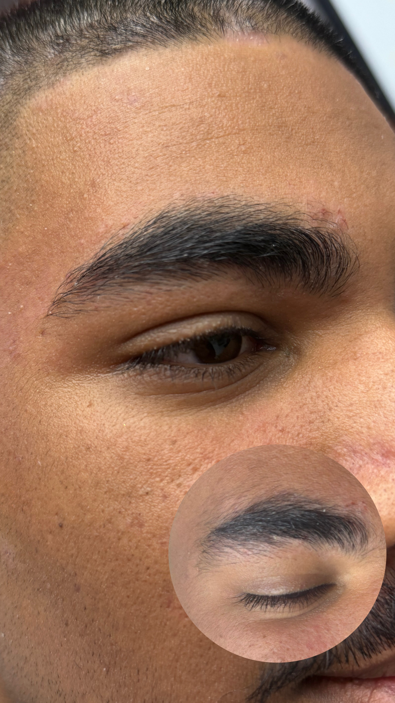 עיצוב גבות לגבר